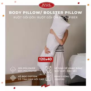 (RUỘT GỐI ÔM) Ruột gối ÔM/ Ruột gối ĐÔI Premium Microfiber lông vũ nhân tạo không xẹp lún 120x40cm