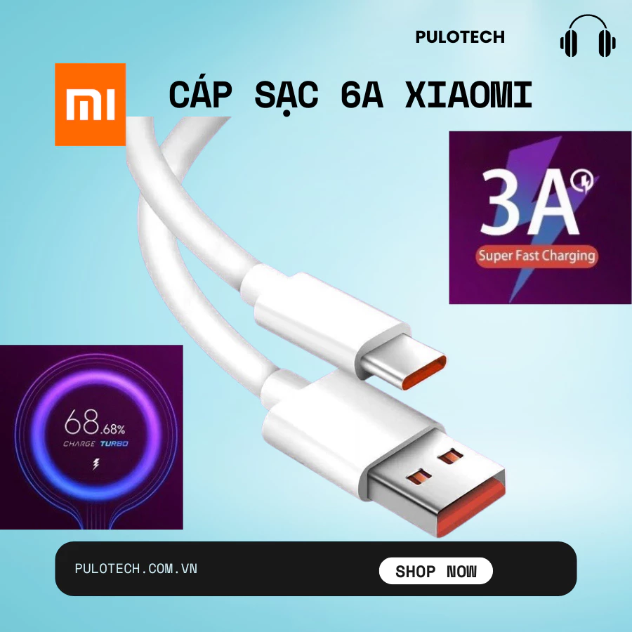 [CAM KẾT CHÍNH HÃNG] Cáp sạc XIAOMI 3A zin bóc máy Mi Turbo Charge 33W, sạc cực nhanh