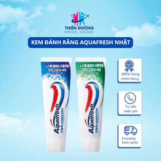 Kem đánh răng Aquafresh Nhật giúp răng chắc khỏe và hơi thở thơm mát, cải thiện sắc tố răng 140g