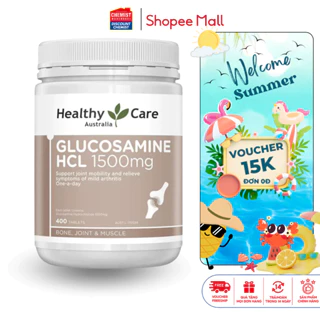 Giảm đau nhức xương khớp Healthy Care Glucosamine HCL 1500mg 400 viên giúp tăng tiết dịch nhờn ở các khớp của Úc