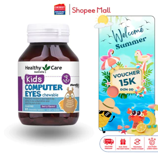 Viên nhai bổ mắt cho bé Healthy Care Kids Computer Eyes 60 viên của Úc