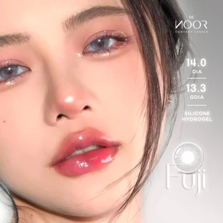 [0-8 Độ] Fuji - Lens Xám Khói Trong Veo Hot Tiktok - Silicone Hydrogel Siêu Êm - Chính Hãng Hàn Quốc - DeNOOR