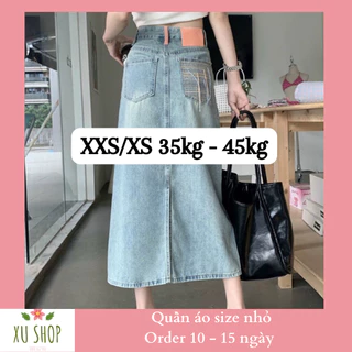 ORDER. Chân Váy Nữ Size XXS XS, Chân Váy Chữ A Xẻ Tà Cá Tính