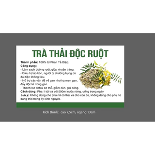 trà thải độc ruột