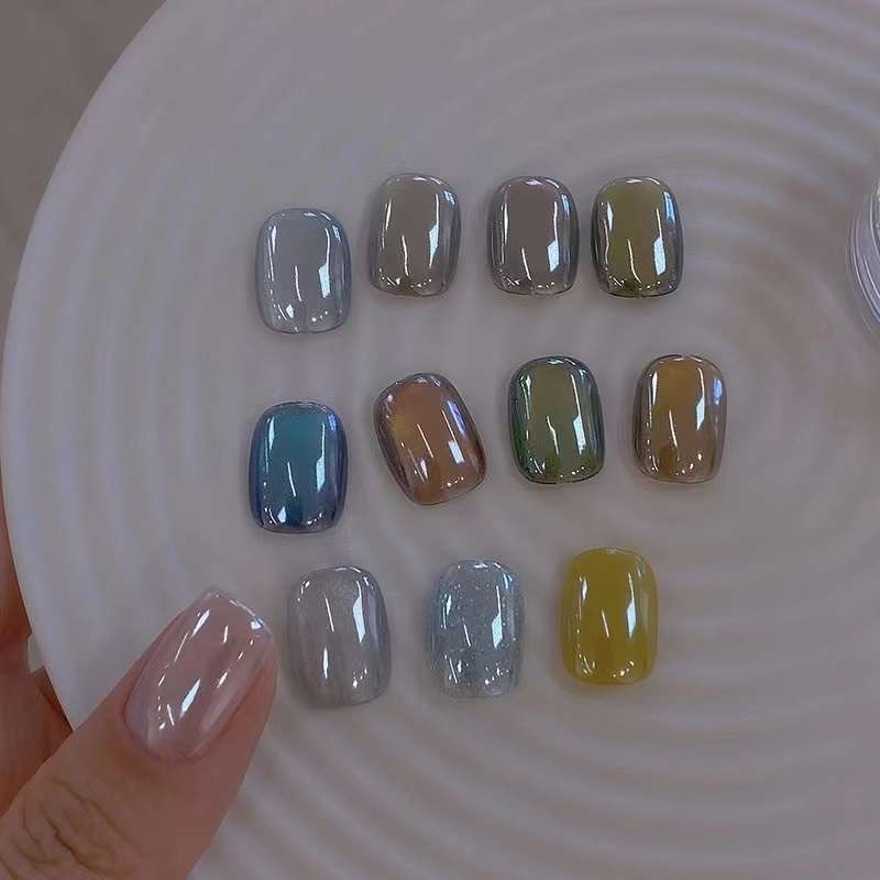Tráng gương Cực quang,tráng gương ngọc trai ánh trăng,Tráng gương trắng ánh bạc, phụ kiện nail chính hãng