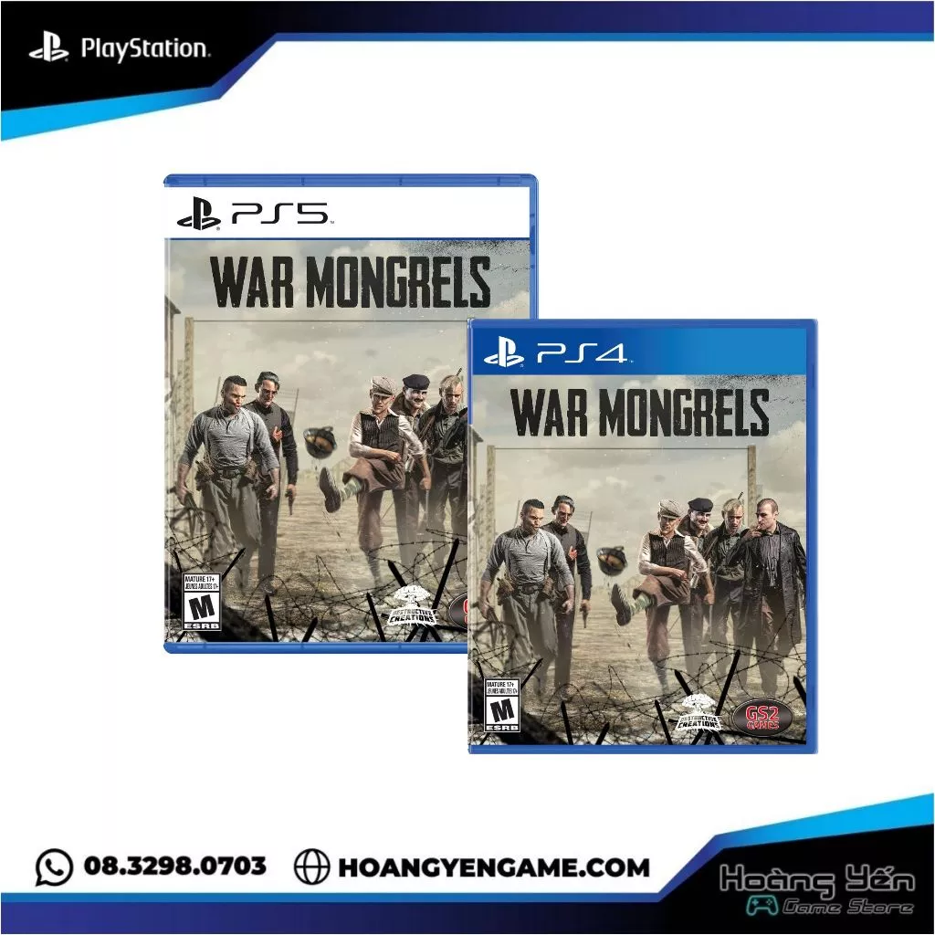 [Mã 99ELHA giảm 7% đơn 300K] Đĩa game Ps4 War Mongrels