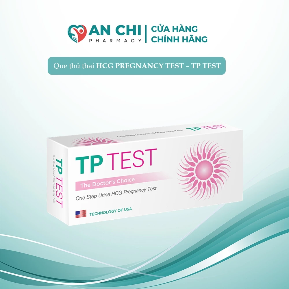 Que Thử Thai TP Test Tín Phong Giúp Phát Hiện Sớm Thai Kì Cực Kì Nhanh Chóng, An Toàn Dễ Sử Dụng Hộp 1 Que AN CHI