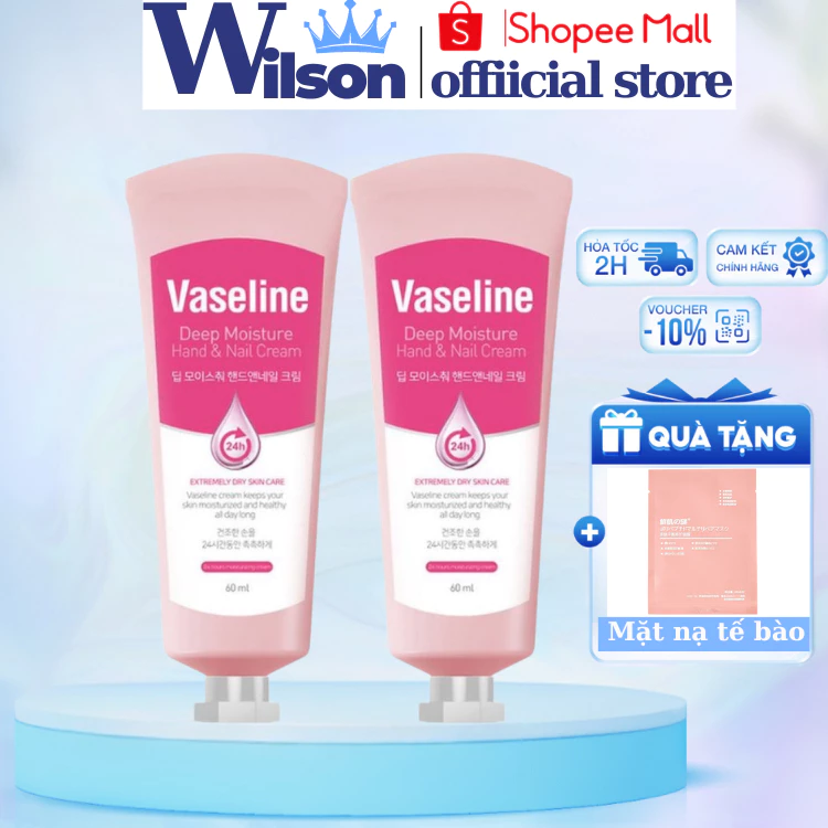 [Mã INBAU154 giảm 15K đơn 99K] Kem Dưỡng Da Tay Và Móng Vaseline Deep Moisture Bản Hàn Quốc 60ml