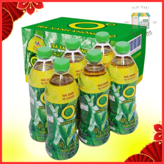 Trà Xanh Không Độ Lốc 6 chai 455ml Vị Chanh thơm Mát