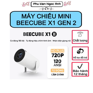 Máy Chiếu Mini BEECUBE X1 GEN 2 - Độ Phân Giải HD 720P - Bảo Hành 12 Tháng Tặng Kệ và màn chiếu treo tường