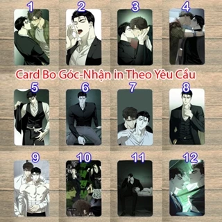 Card ảnh bo góc Dưới Ánh Đèn Xanh Under The Green Light Anime Matthew Raynor JIN BL Manhwa bL Hàn Quốc MA3339