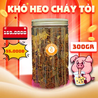 Khô Heo Cháy Tỏi 300g MẸ CAM FOOD thơm ngon chuẩn vị truyền thông, đồ ăn vặt cay nhẹ, giá rẻ AN TOÀN VỆ SINH THỰC PHẨM