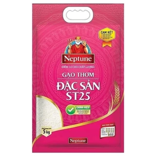 ST25 Neptune  gạo thơm đặc sản bao 5kg hút chân không