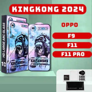 Kính cường lực  Oppo F9, F11 Pro, F11 kingkong xanh | Miếng dán bảo vệ màn hình opoo | opkem