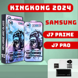 Kính cường lực  Samsung J7 Prime, J7 Pro kingkong xanh | Miếng dán bảo vệ màn hình ss galaxy | opkem