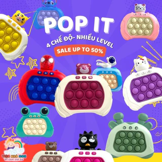 Máy Game Pop It Thế Hệ Mới, Pop It Điện Tử 999 Level Luyện Nhanh Tay Nhanh Mắt Rèn Trí Thông Minh Nhiều Cấp Độ Thú Vị