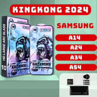 Kính cường lực  Samsung A14, A24, A34, A54 kingkong xanh | Miếng dán bảo vệ màn hình ss galaxy | opkem