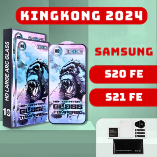 Kính cường lực  Samsung S21 Fe , S21fe/ S20 Fe, S20fe kingkong xanh | Miếng dán bảo vệ màn hình ss galaxy | opkem