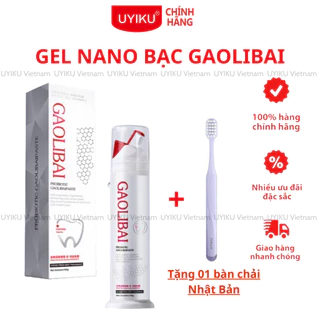 Kem Đánh Răng Gaolibai, Gel nano bạc trắng răng, thơm miệng, đánh bay cao răng, mảng bám chính hãng