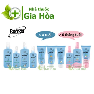 Xịt / kem bôi chống muỗi, xua muỗi Remos - Ngăn muỗi đốt kéo dài 10 giờ (Hương sả chanh, lavender, khuynh diệp)