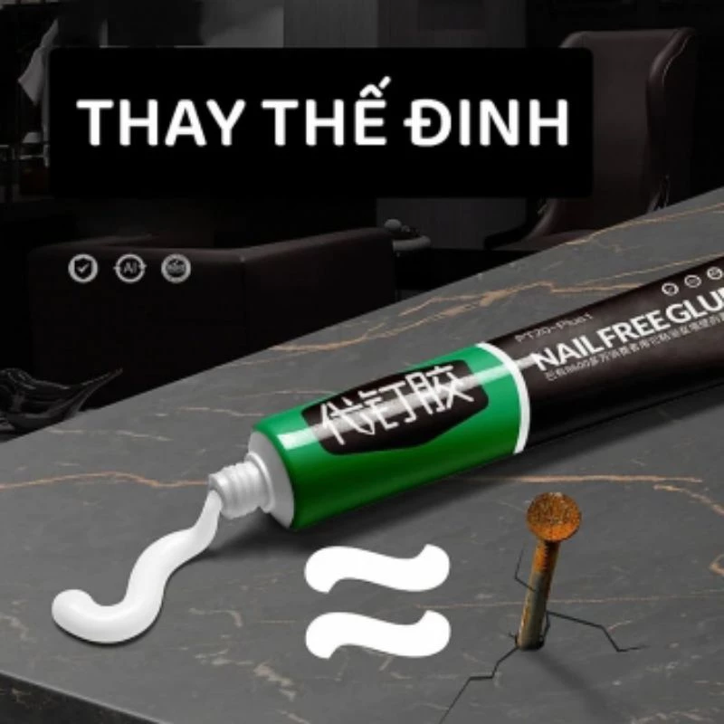 Keo Dán Siêu Dính NO MORE NAIL 60G. Keo Dán Thay Thế Đinh Đóng Tường Siêu Chắc