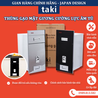 Thùng Gạo Thông Minh Tủ Bếp Dưới - Mặt Gương Cường Lực - Bảo Hành 10 Năm - Có Thợ Lắp