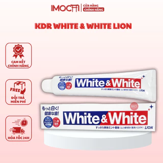 Kem đánh răng Lion White & White làm trắng răng 150g Nhật Bản