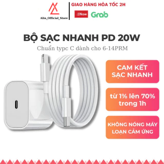 Bộ Củ Cáp Sạc Nhanh 20W An Toàn Ổn Định-Bảo Vệ Thiết Bị-Không Nóng Máy, ALIN_OFFICIAL_STORE