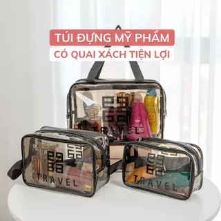 Túi Đựng Mỹ Phẩm Du Lịch Có Quai Xách Tiện Lợi, Túi Đựng Đồ Trang Điểm, Makeup Có 3 Size To - Vừa - Nhỏ - Min House