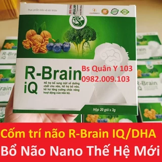 Cốm Sữa R Brain IQ - Bổ Sung DHA, Các Vitamin Hỗ Trợ Phát Triển Não Bộ Cho Trẻ - R-Brain Chính hãng hộp 20 Gói