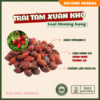 Trái tầm xuân khô thượng hạng Rosehip giúp làm sáng da, chống lão hóa da Deluna Herbal