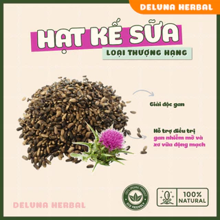 Hạt cây kế sữa thượng hạng Milk Thistle giúp bảo vệ giải độc gan Deluna Herbal