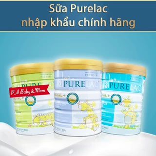 Sữa Purelac số 1, 2, 3 Lon 800gr Nhập Khẩu chính hãng tem phụ Newzealand