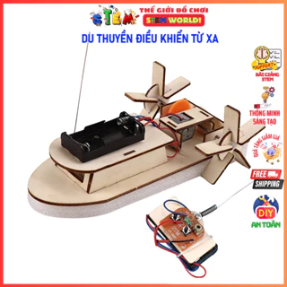 Stem World - Bộ lắp ráp Du Thuyền Điều Khiển Từ Xa. Đồ chơi giáo dục khoa học sáng tạo phát triển trí tuệ cho trẻ