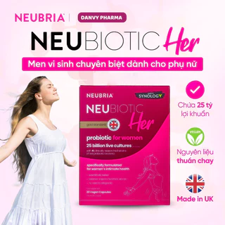 Men Vi Sinh Neubria Neubiotic Her - Bổ Sung Lợi Khuẩn Chăm Sóc Ngăn Ngừa Vấn Đề Phụ Khoa 30 Viên