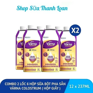 [HSD T5-2025] COMBO 2 LỐC 12 Hộp Sữa Bột Pha Sẵn Varna Colostrum 237ml - Tăng Đề Kháng Nhanh.