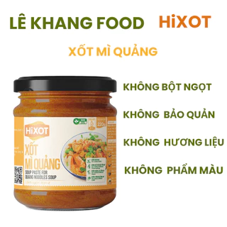 [VEGAN] XỐT MÌ QUẢNG HiXOT hũ 220gram, gia vị hoàn chỉnh nấu mì quảng