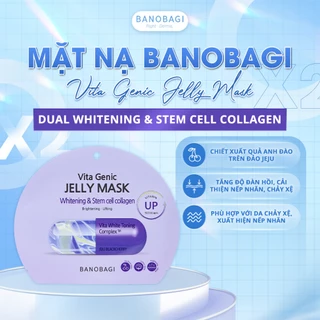 Mặt Nạ BANOBAGI  Vita Genic Jelly Mask Dual Whitening And Stem Cell Collagen Giúp Dưỡng Trắng , Cấp Ẩm Cho Da 30ml (Tím)