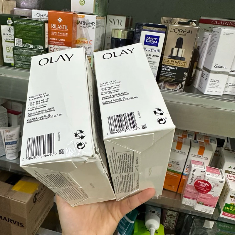 [MÓP RÁCH VỎ] Set kem Olay ngày - đêm 2x37ml