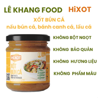 XỐT BÚN CÁ HiXOT hũ 220Gram, nấu bún cá, bánh canh cá, lẩu cá