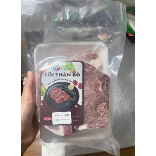 Lõi thăn bò Úc King food khay 500g, lõi vai, ba chỉ bò