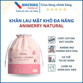 Khăn mặt khô Animerry dùng 1 lần lau khô, lau ướt, Giấy lau mặt dùng một lần - An Châu