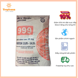 Bột mì cao cấp Interflour Đ.Ị.A C.Ầ.U 999 protein: 13% - 14.5% - Bao 25kg