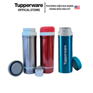 Bình giữ nhiệt có ngăn lọc Tupperware Thermal 380ml - Hàng chính hãng - Thép không gỉ - Bảo hành 12 tháng