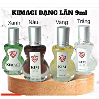 (giá tốt) Dầu Kimagi Xanh,Trắng,Vàng,Nâu Chính hãng Thoa nhức mỏi, côn trùng cắn, massage 9ml