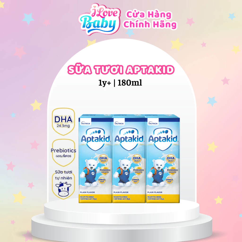 (Date T12/2024) Sữa Dinh Dưỡng Pha Sẵn APTAKID 180ml (3 hộp)