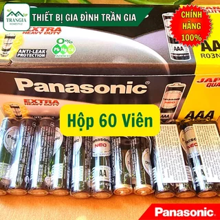 (HỘP 60 VIÊN XỊN) Pin AAA Panasonic R03NT-2S, Pin 3A Panasonic Nhập Khẩu Chính Hãng