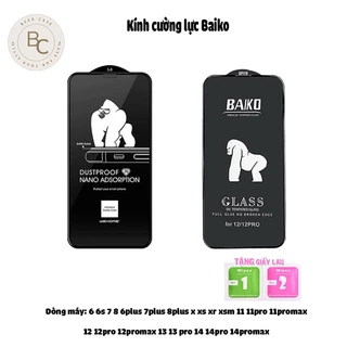 Kính cường lực Baiko king kong dành cho ip 6 6s 6plus 7 8 7plus 8plus x xs xr xsmax 11 11pro 12 13 14 promax