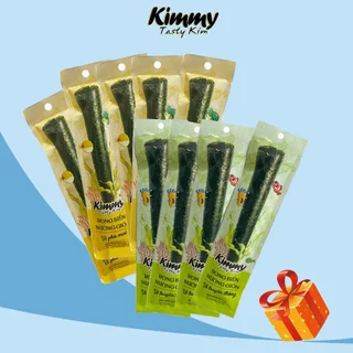 [COMBO MIX VỊ]  12 Gói Snack Rong Biển Nướng Giòn Kimmy Mix vị Truyền Thống + Phô Mai