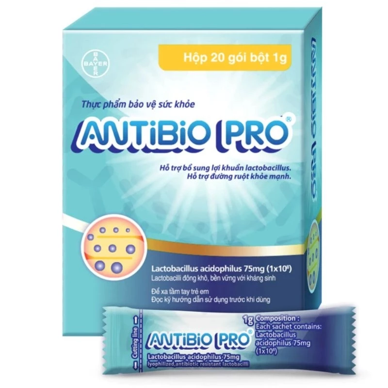 men tiêu hoá Antibio pro 10 gói nhỏ